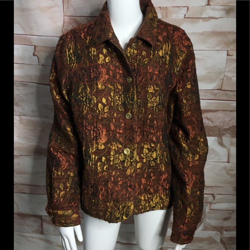 Coldwater Creek woman’s tapestry blazer